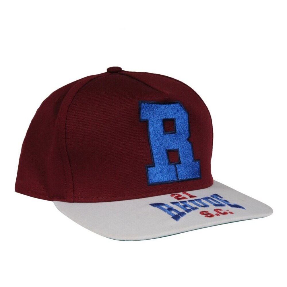 Rhude Mens Embroidered 21 R S.C. Baseball Cap Red Burgundy Blue Hat Cotton